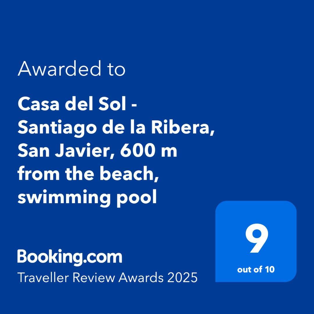 Casa Del Sol - Santiago De La Ribera, San Javier, 600 M From The Beach, Swimming Pool Eksteriør bilde
